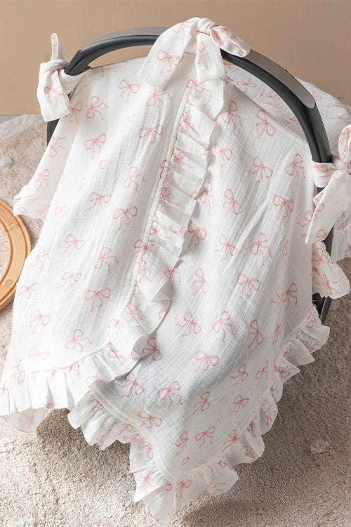 Stroller Cover SET - Ribbon / Pink