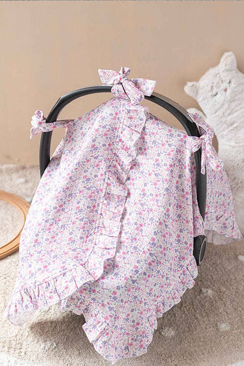 Stroller Cover SET- Tiny Flowers / Pink