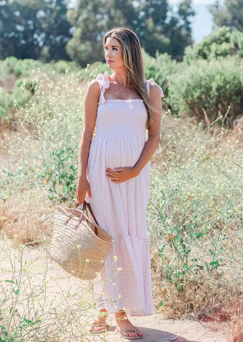 Carolina Seersucker Maxi Dress