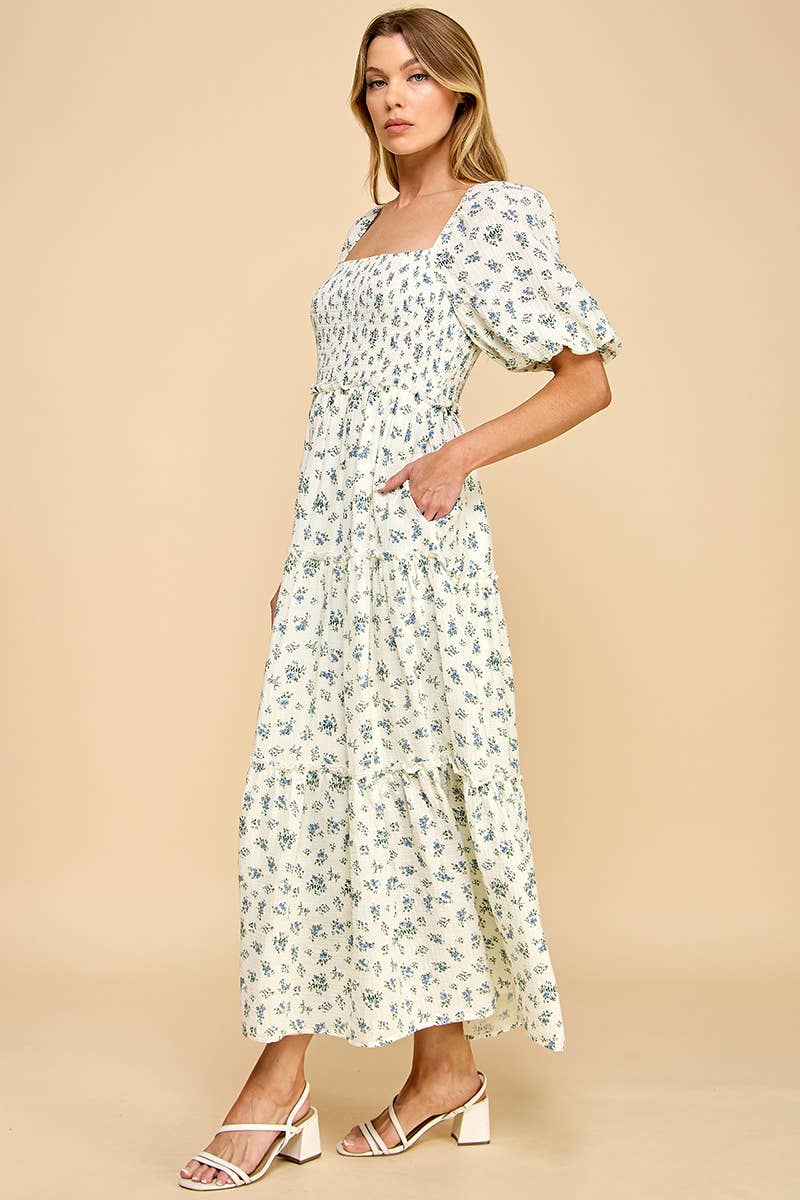 Hattie Blue Floral Dress