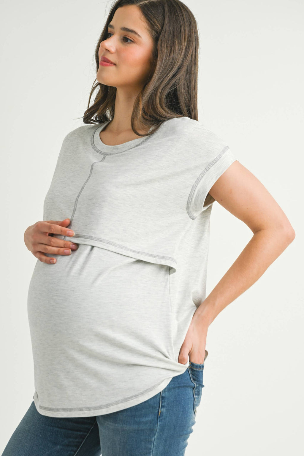 Double Layer Short Sleeve Top