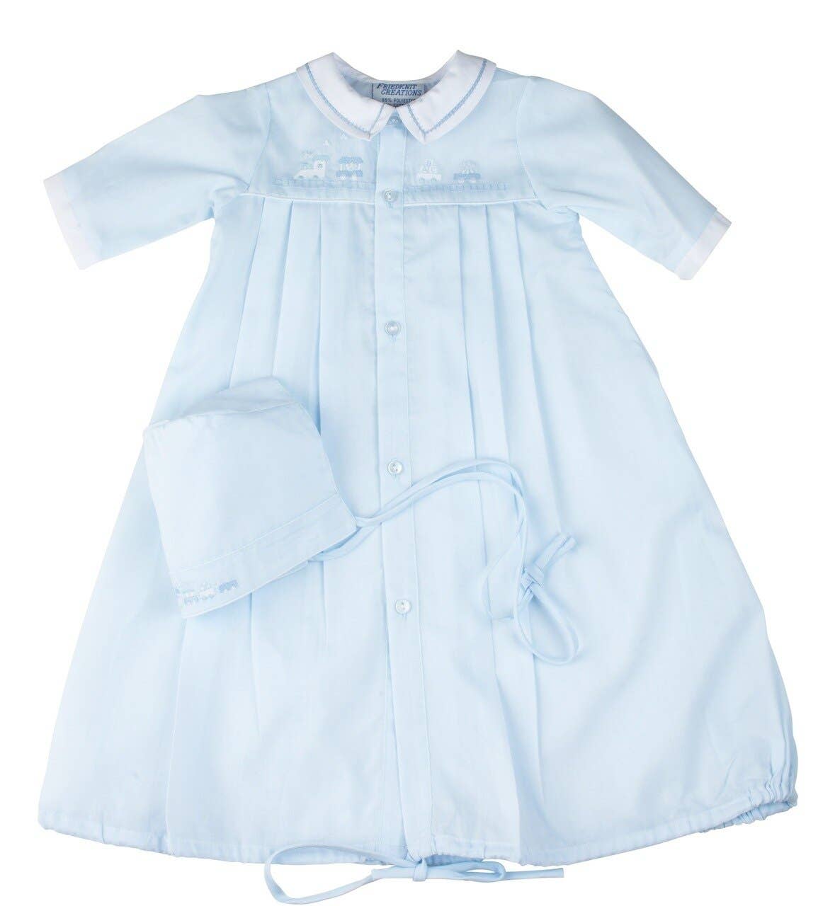 Train Pleated Take Me Home Gown Set