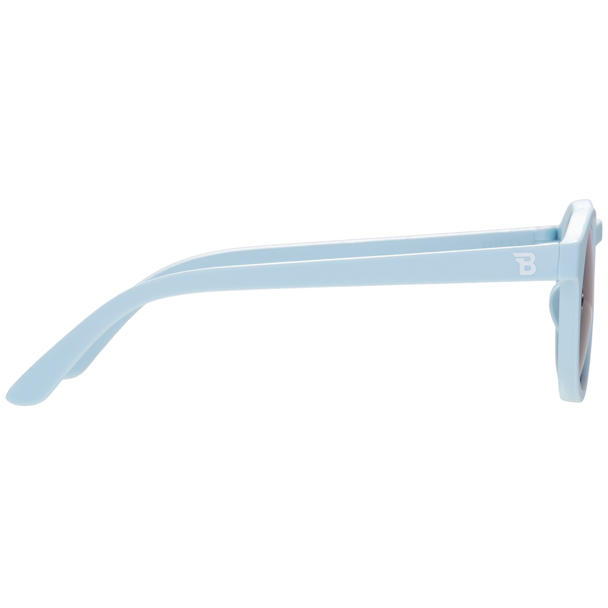 Baby Blue Keyhole sunglasses with Amber Lens