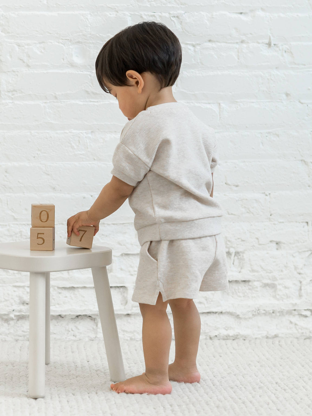 Avery Waffle Short - Oat