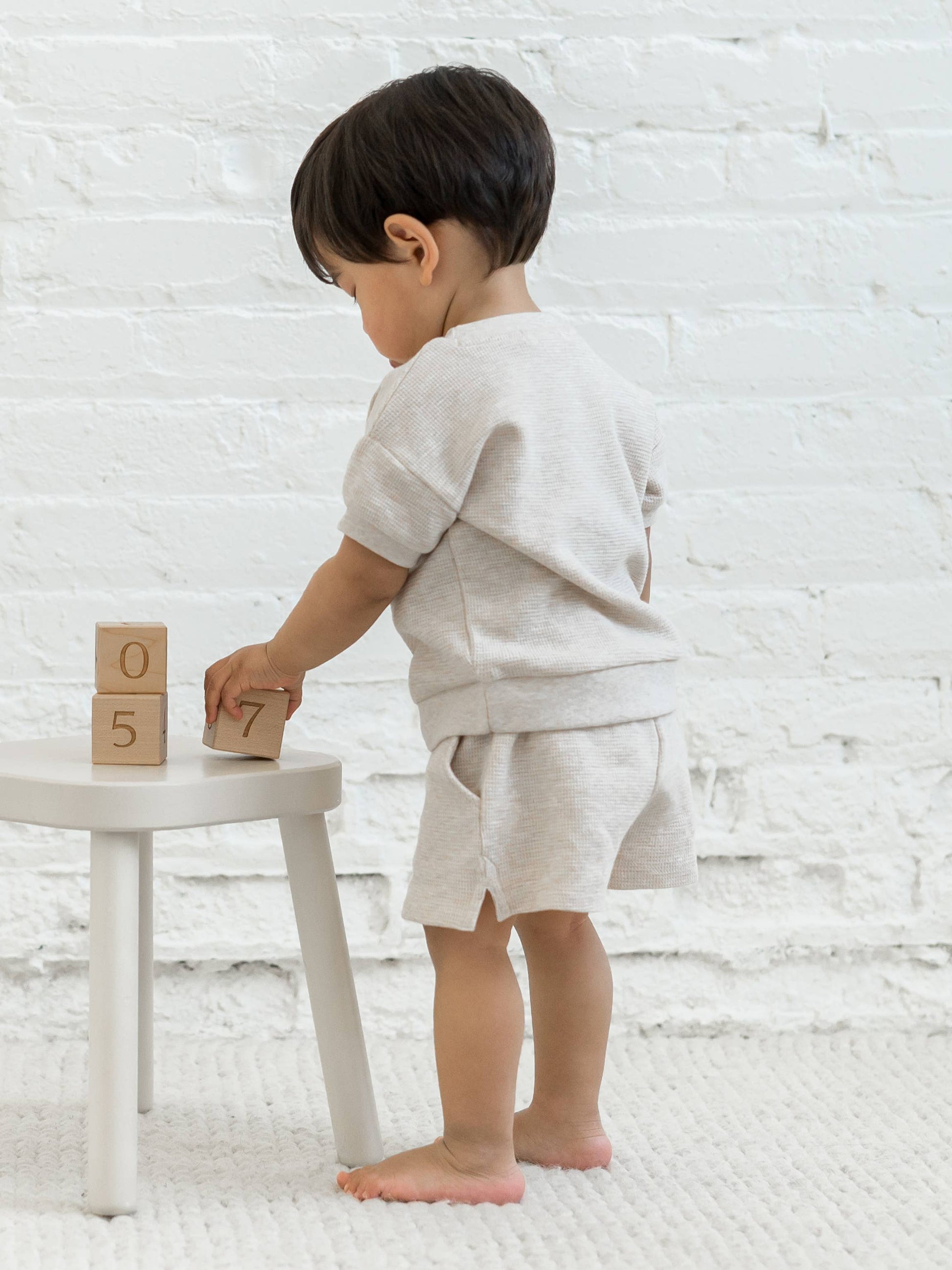 Avery Waffle Short - Oat