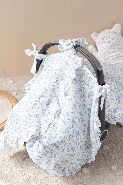 Stroller Cover SET Toile De Jouy / Blue