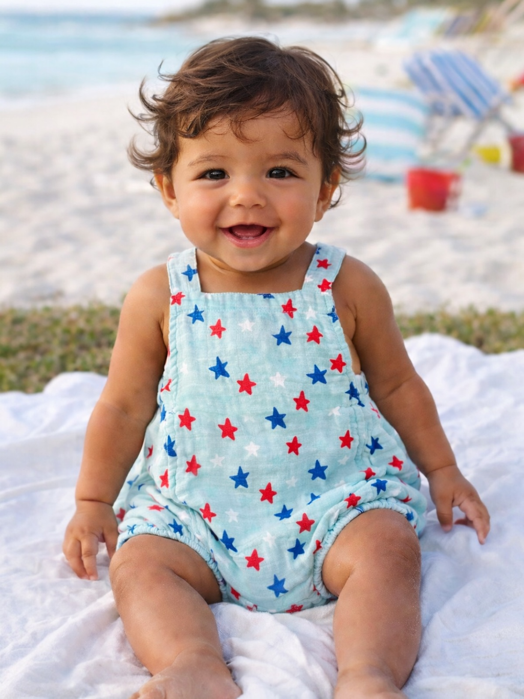 Splendid Stars Muslin Sunsuit