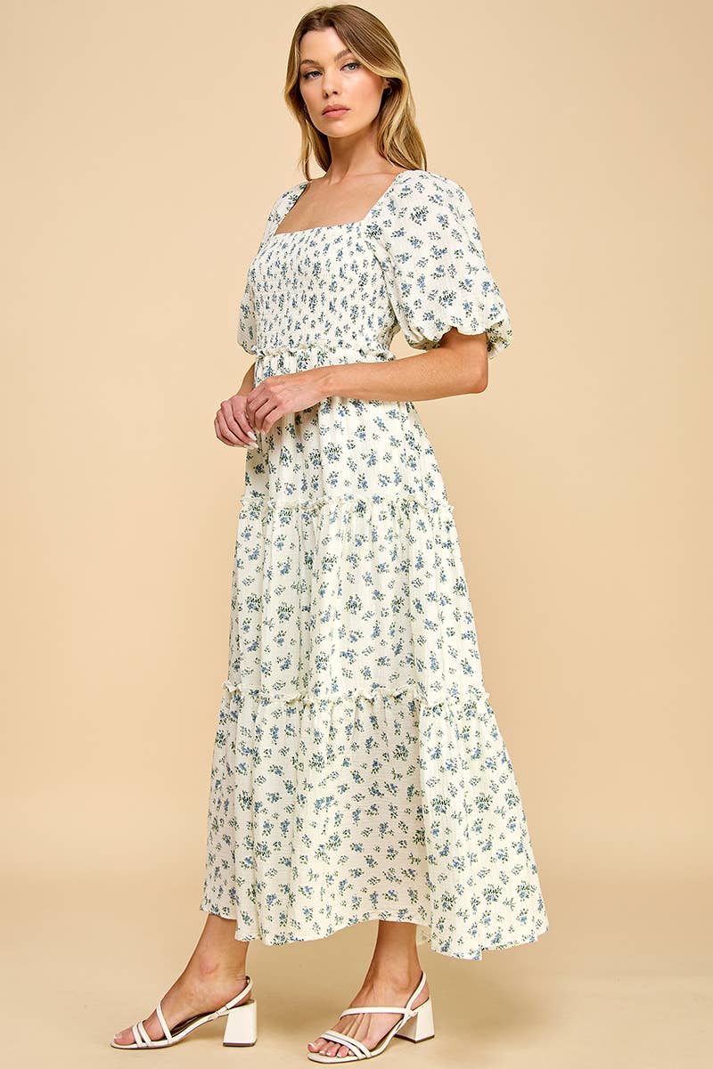 Hattie Blue Floral Dress
