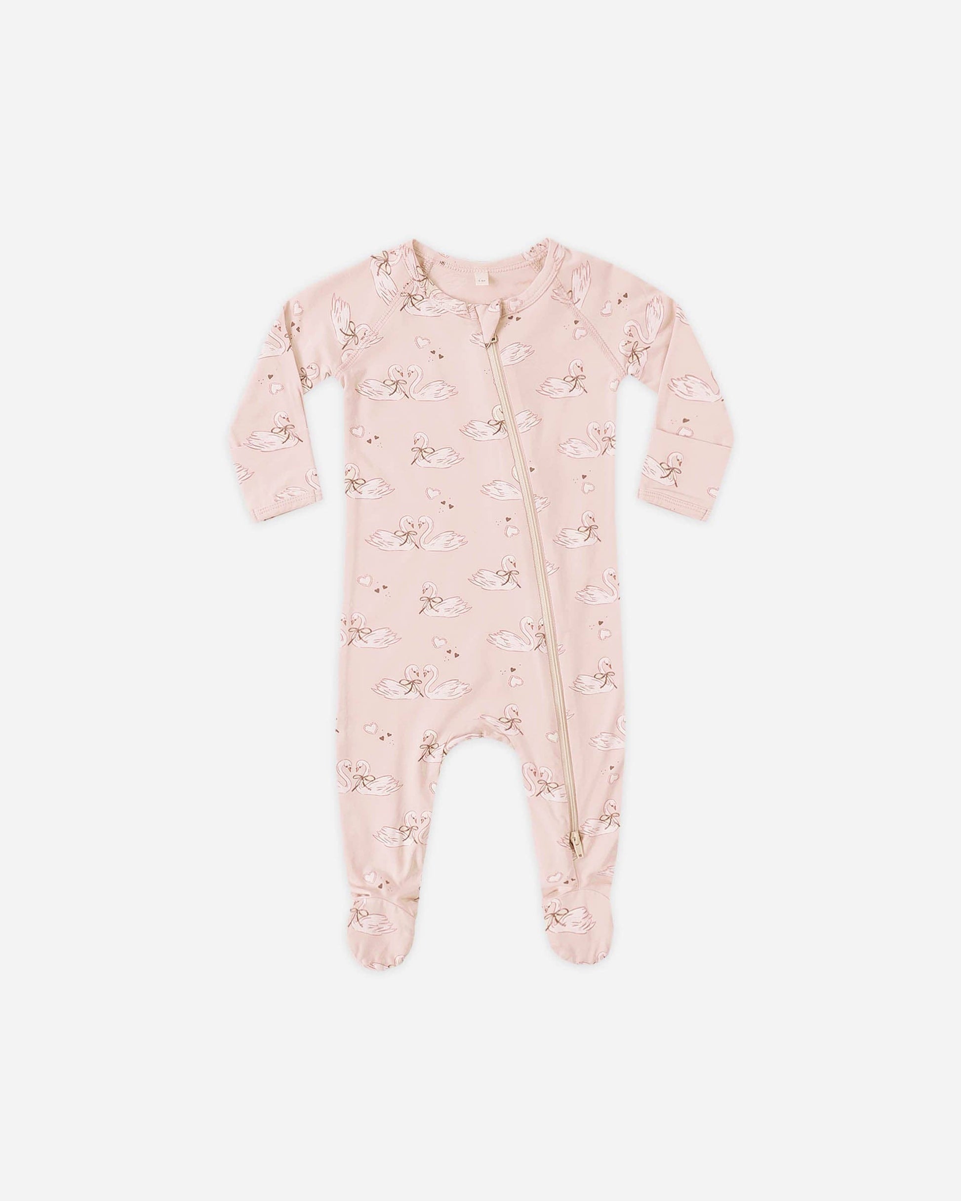 Bamboo Zip Footie || Swans