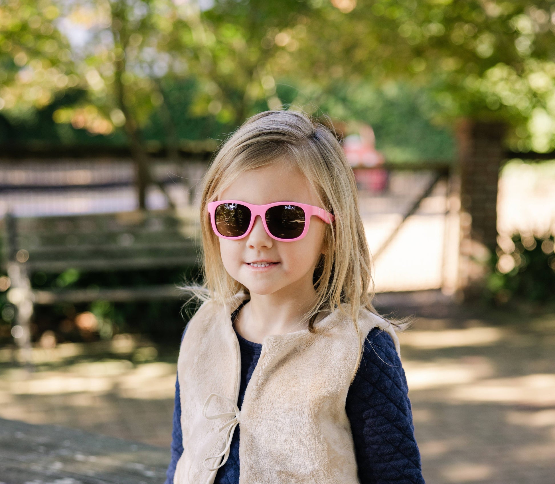 Candy Pink Navigator Sunglasses with Amber Lenses