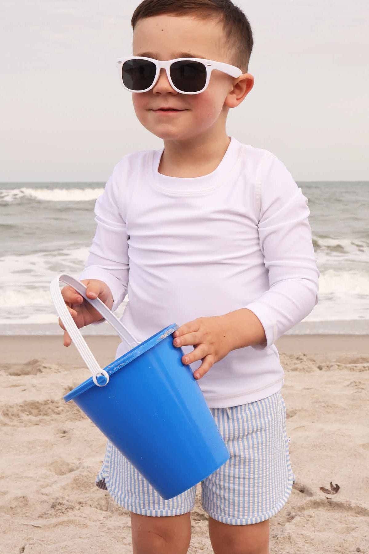 Long Sleeve Rash Guard Shirt | White Wholesale