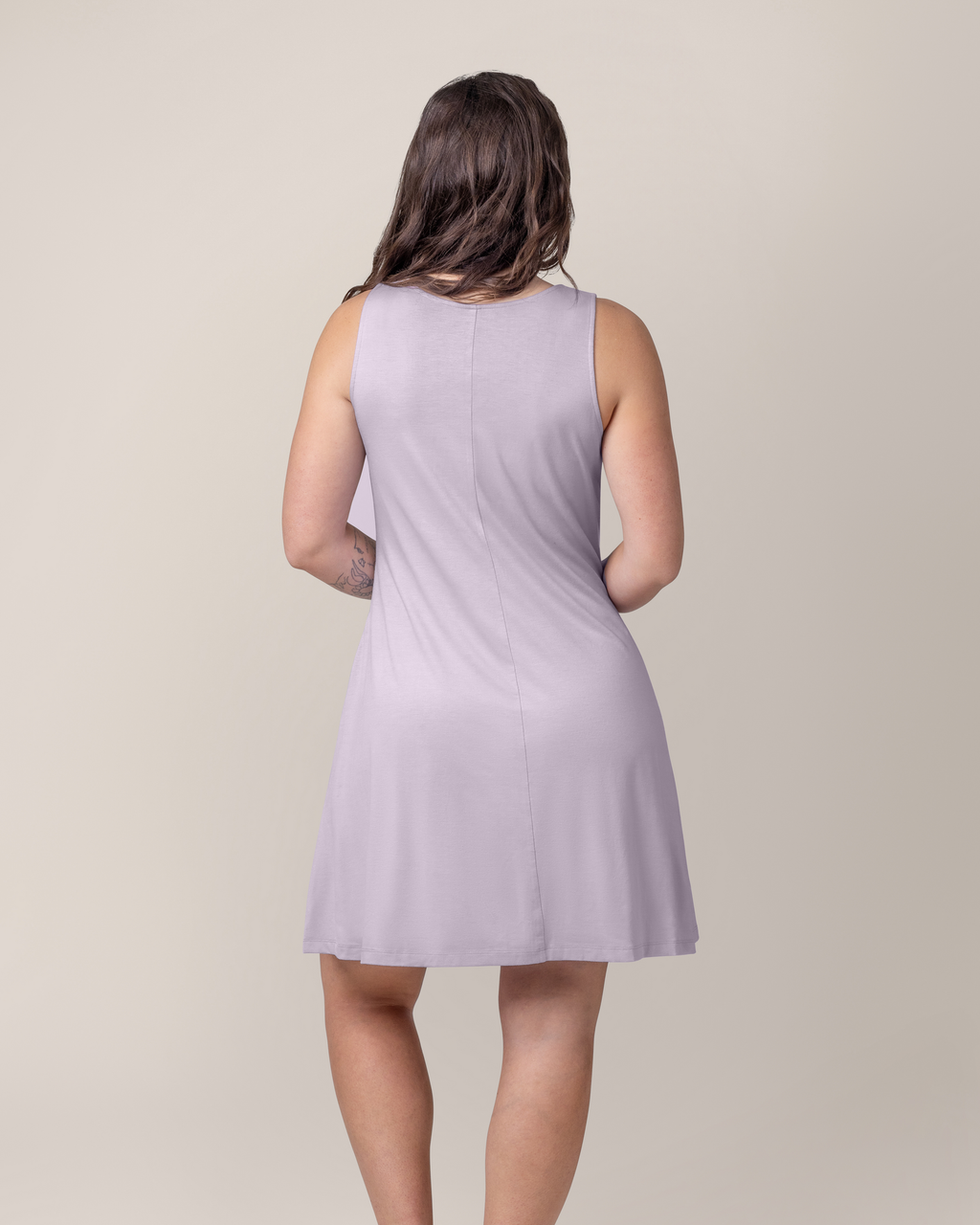 Penelope Crossover Nursing Dress | Lavender Mist
