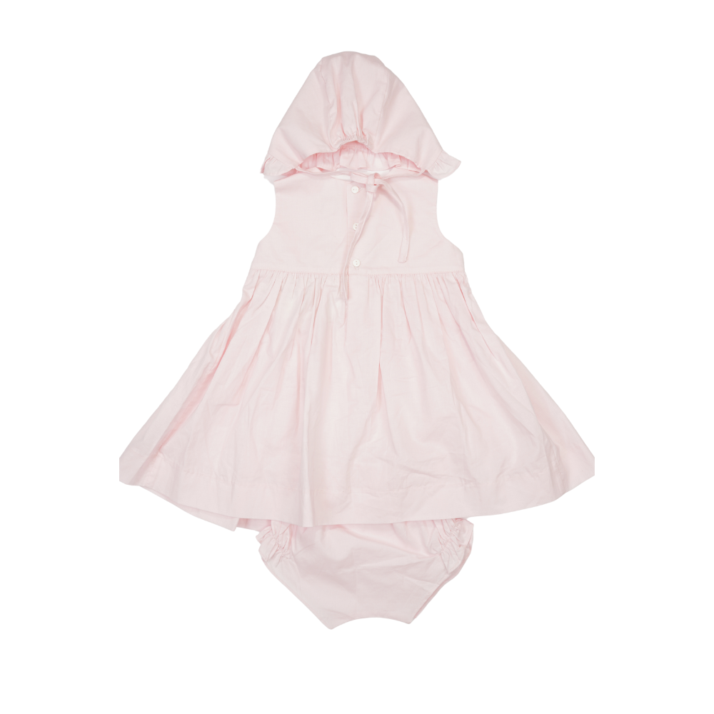 Pink Sleeveless smocked Dress