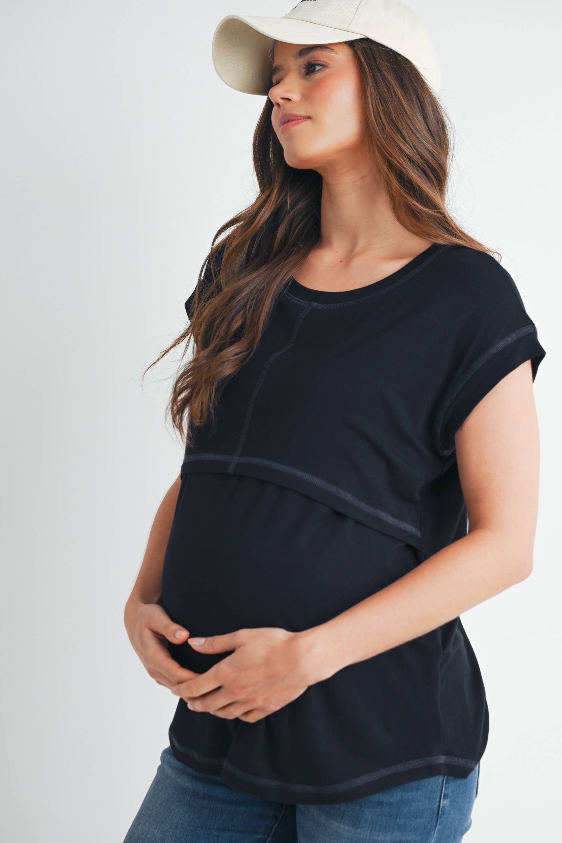 Double Layer Short Sleeve Top