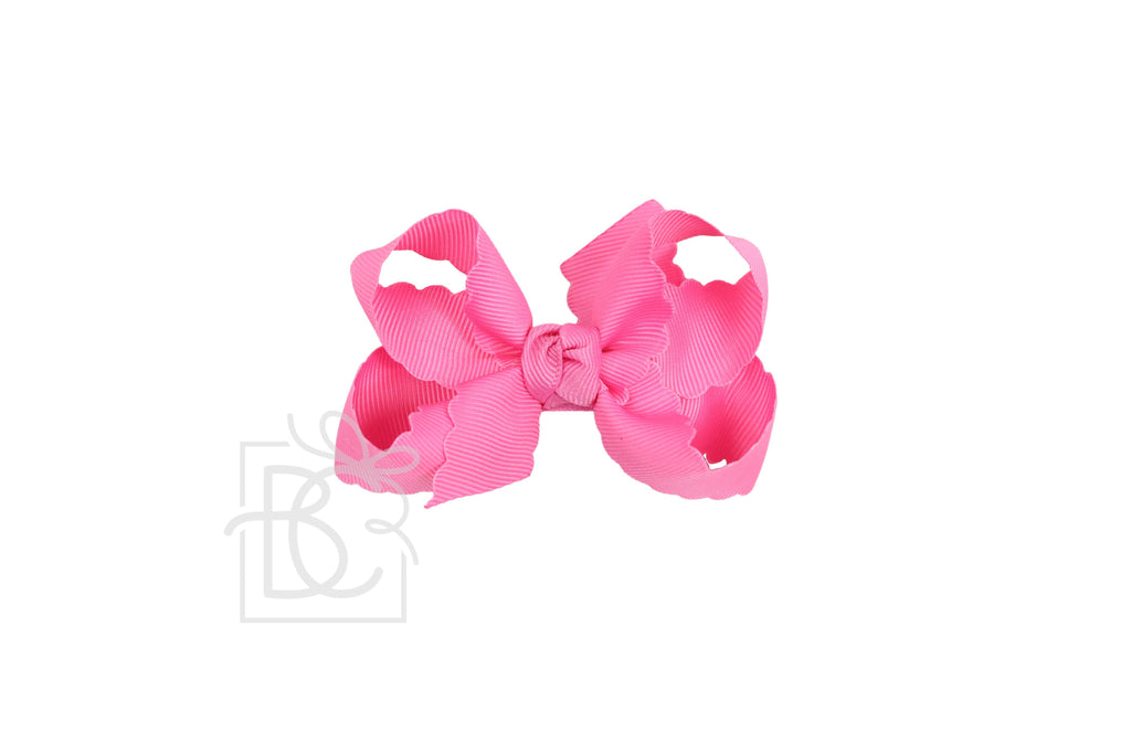 Large SCALLOPED EDGE BOW