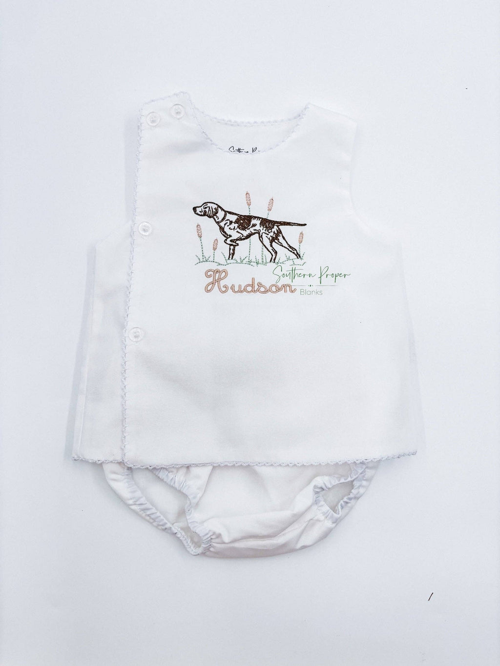 Picot Blank Bloomer Set -Butter