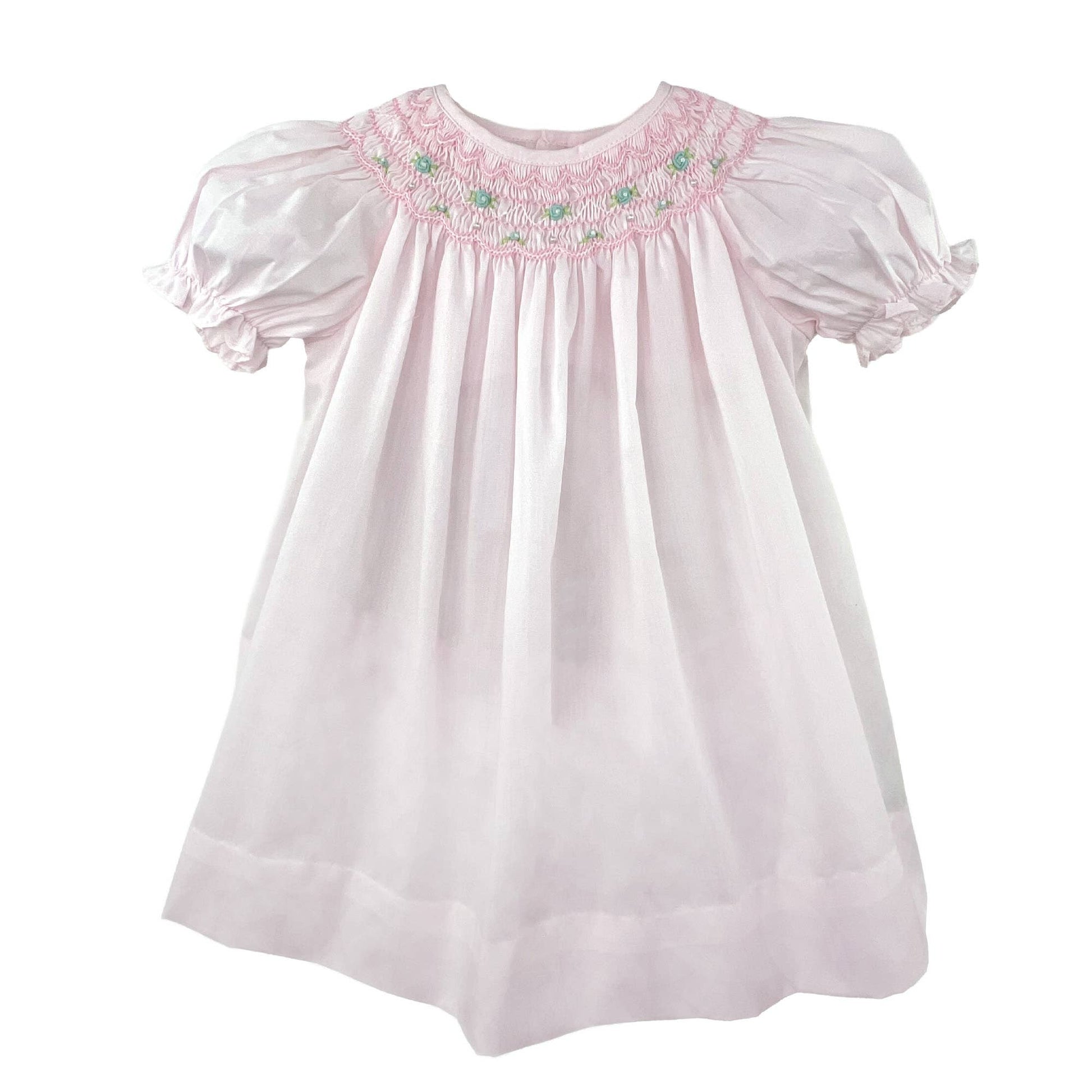 Mckenzey Scalloped Smocking Dress