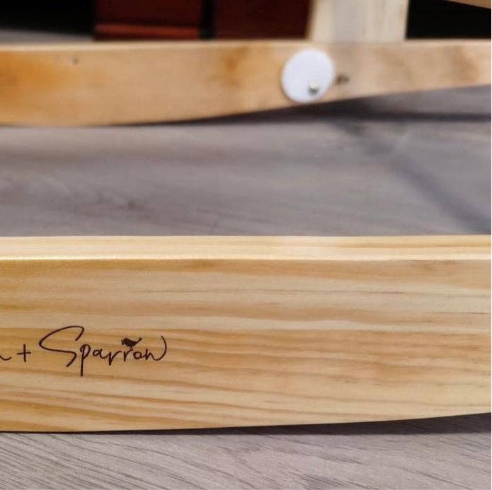 Bassinet Stand with brake-Natural