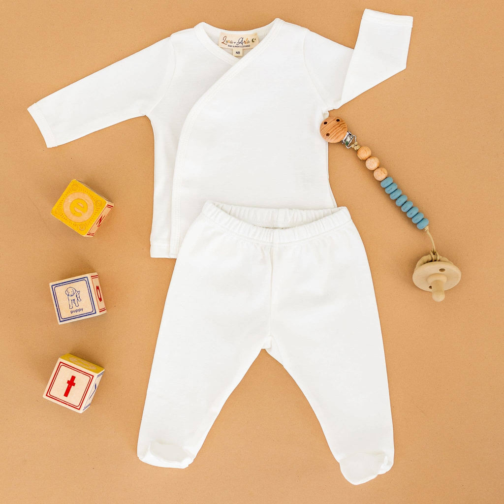 Basics Kimono Pant Set - Ivory