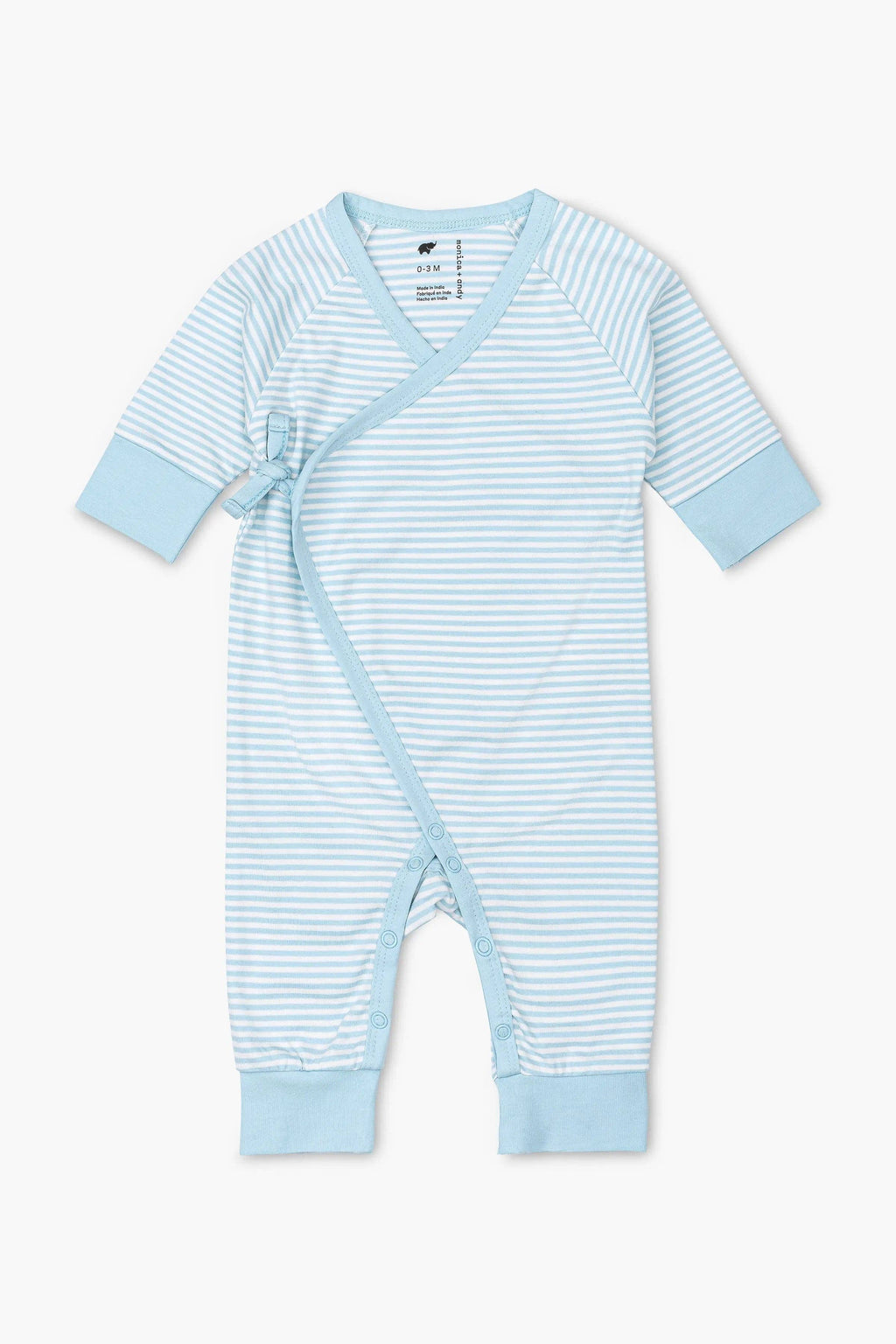 Kimono Tie One-Piece Ice French Stripe