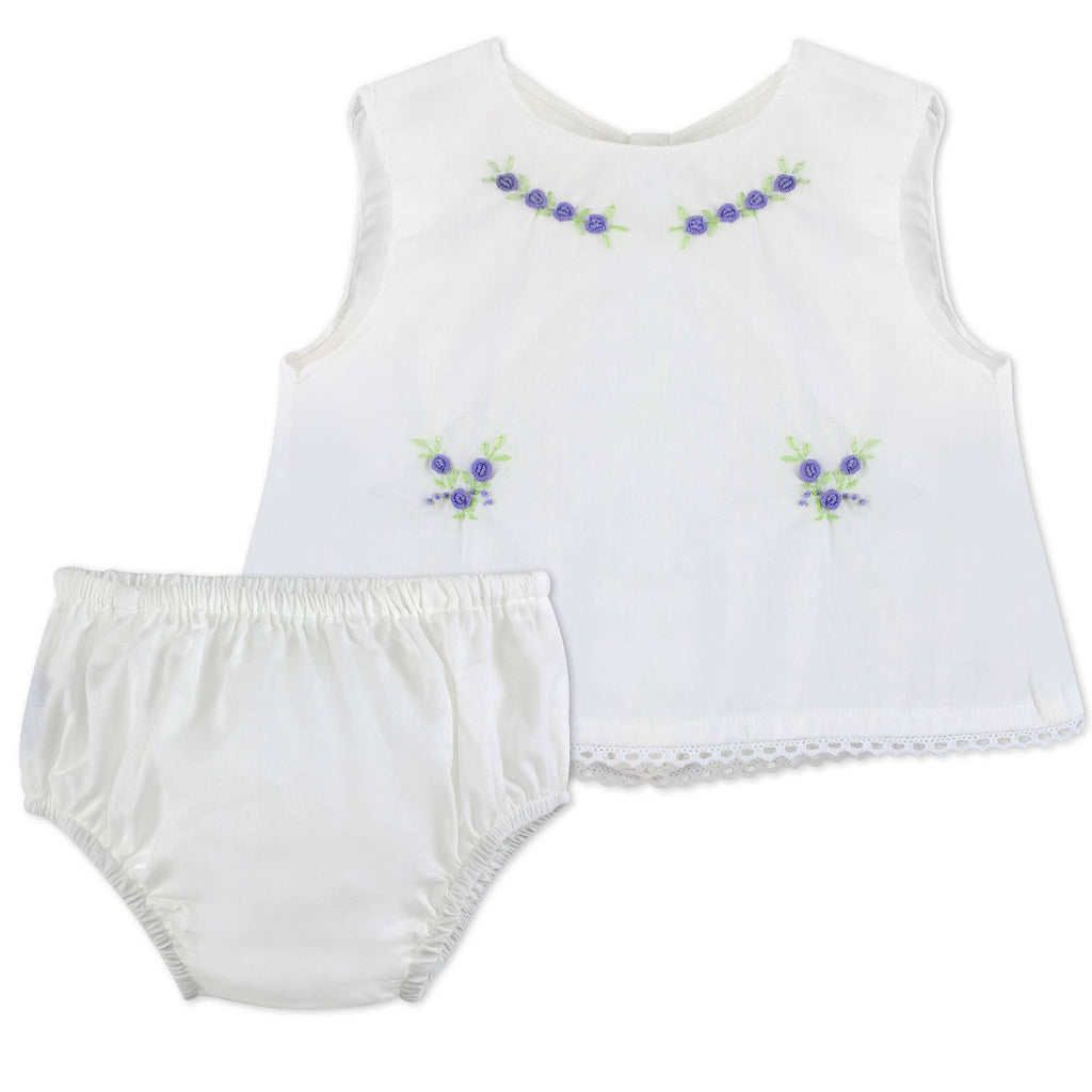 Lavender Bloom Two Piece Diaper Set