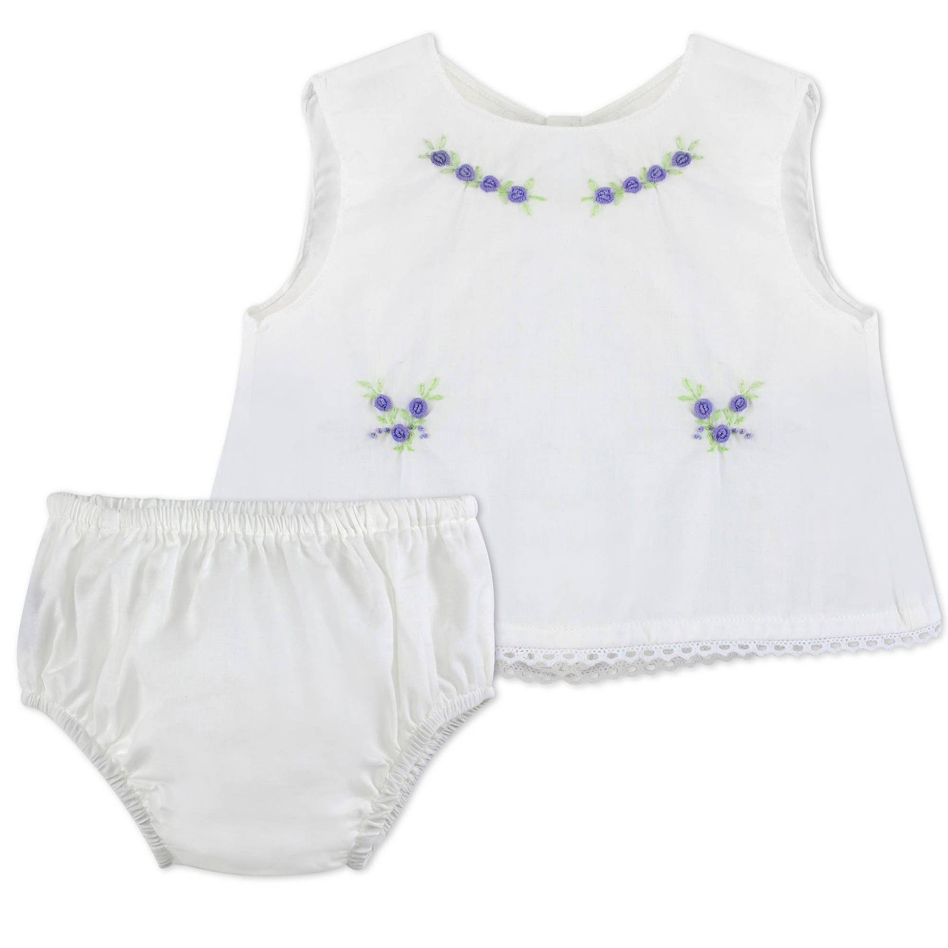 Lavender Bloom Two Piece Diaper Set