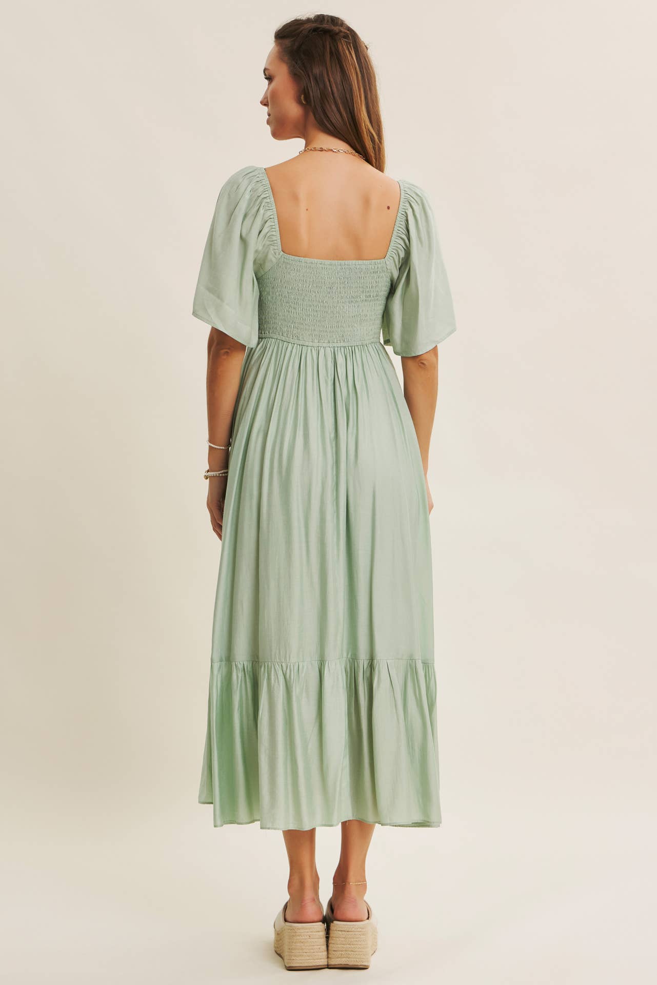 WHISPERING WILLOW MIDI DRESS