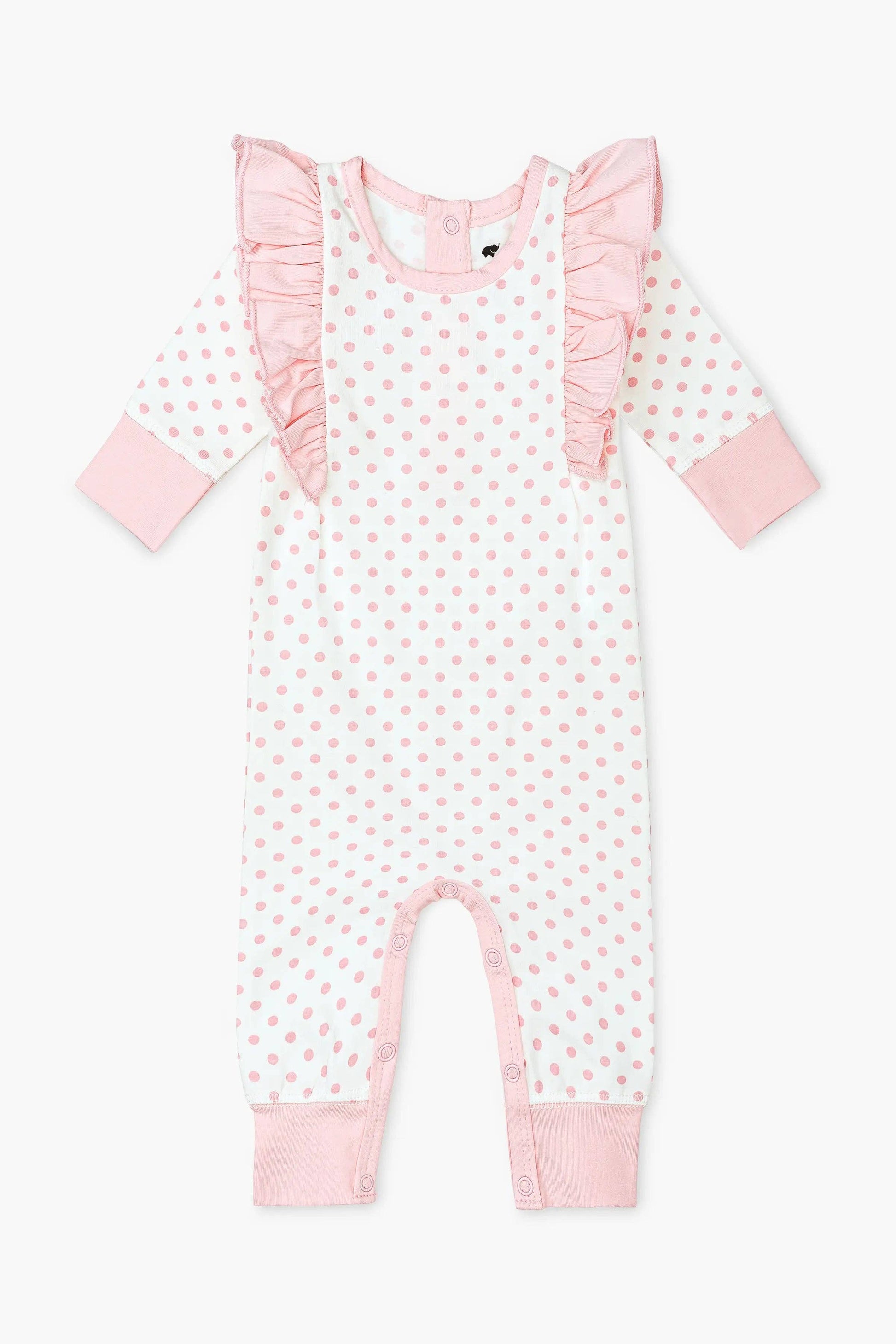 Polka Dot Ruffle Romper