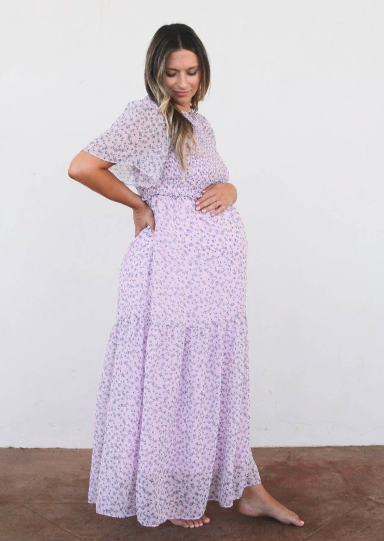Lilac Smocked Shelby Dress