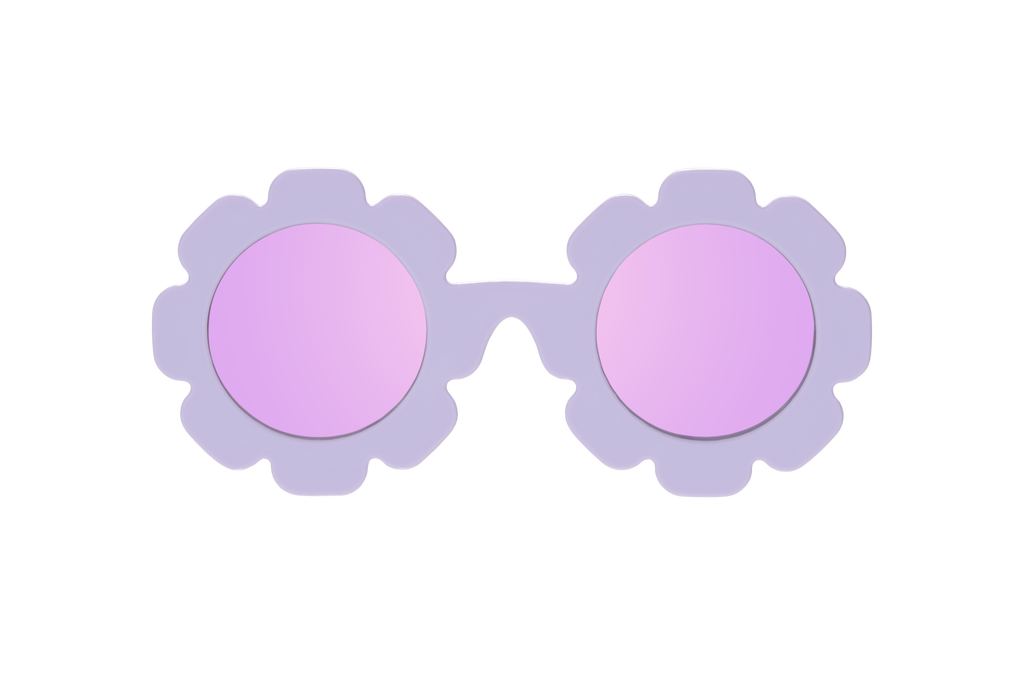 Iris Polarized Flower Sunglasses with Mirrored Lens