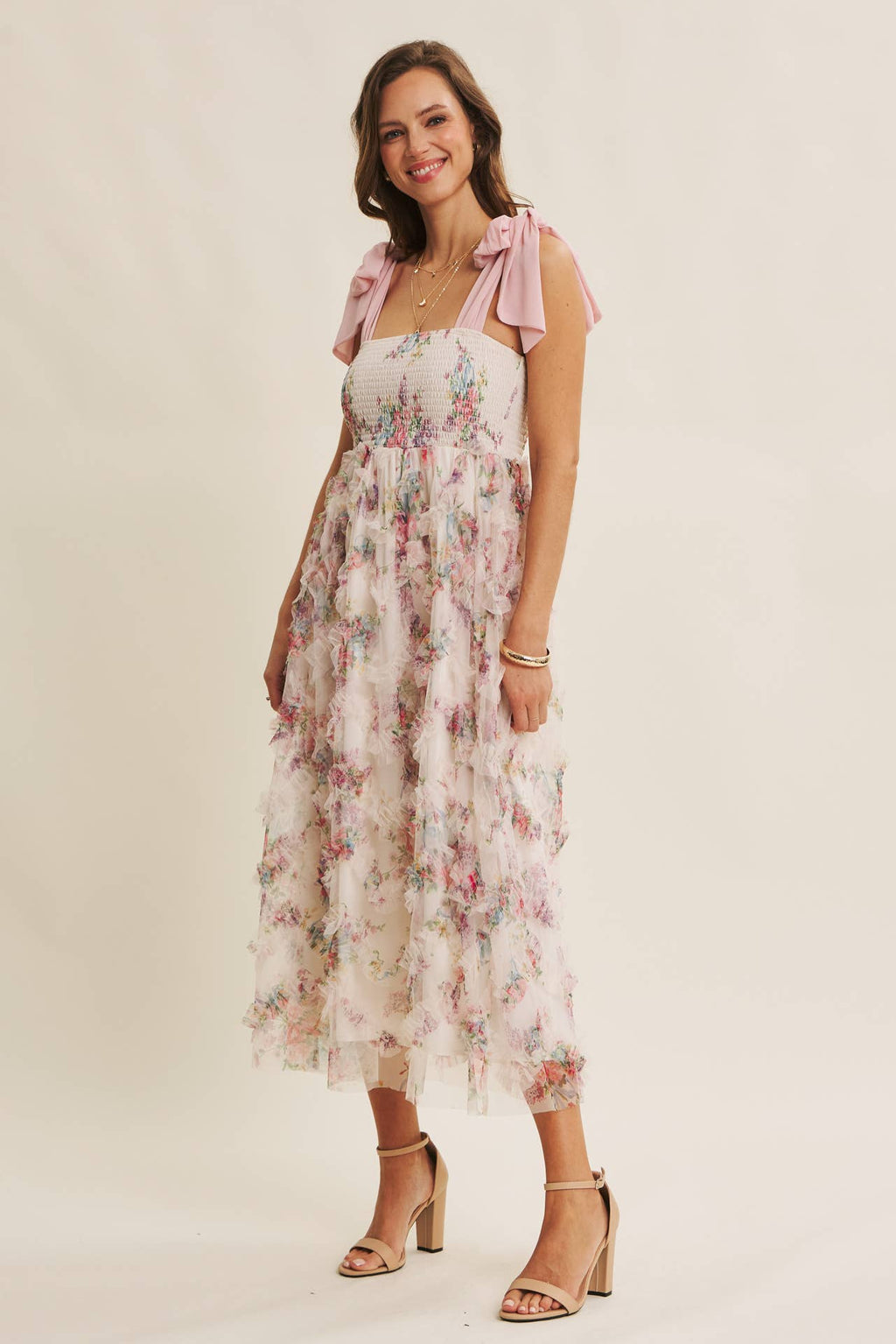 Rosie Petals Tie Dress