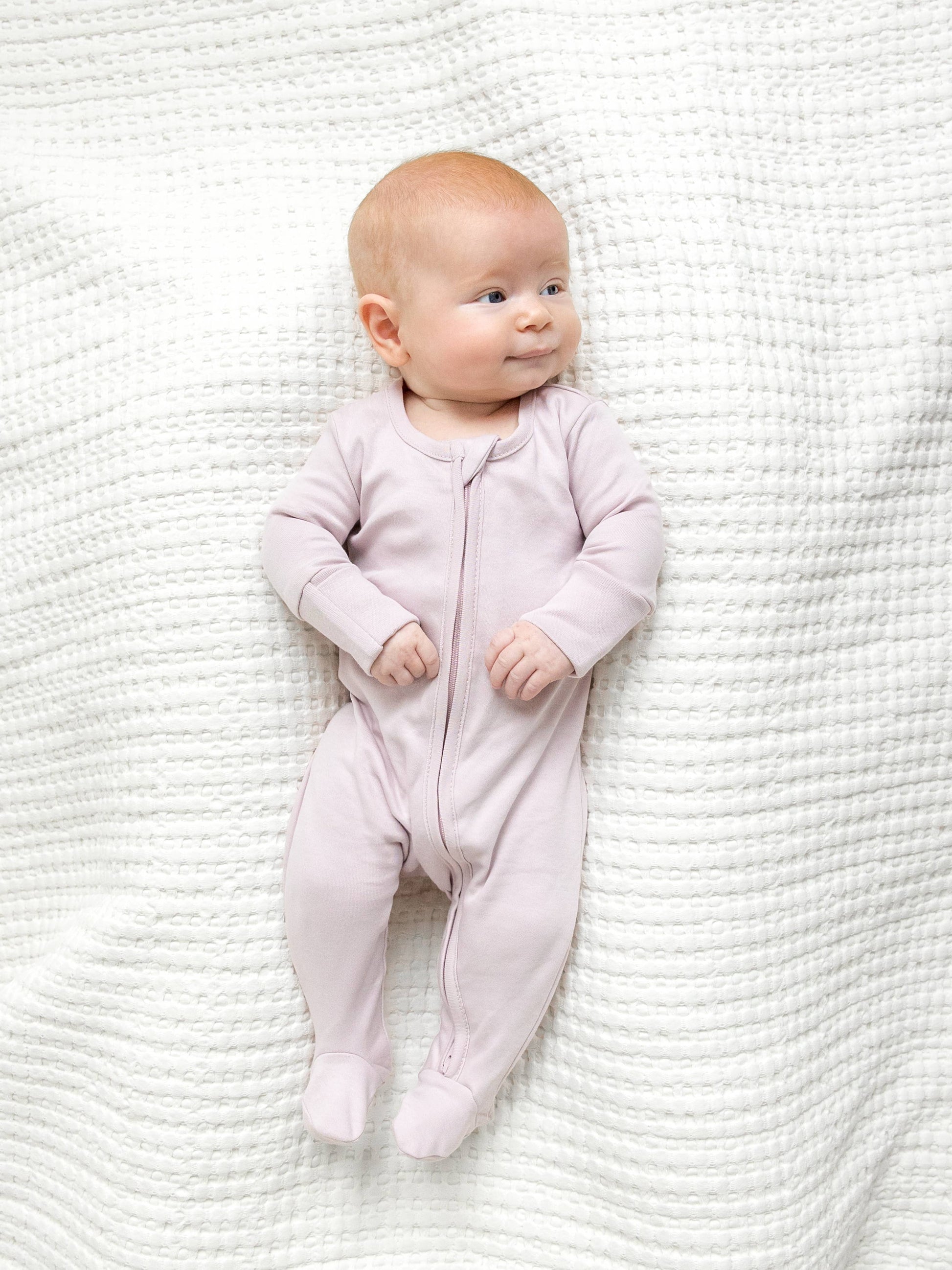 Organic Baby Peyton Zipper Sleeper - Wisteria