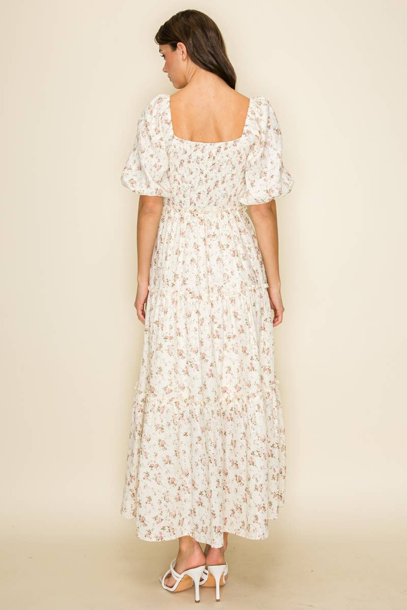 Dusty Rose Smocked Dress