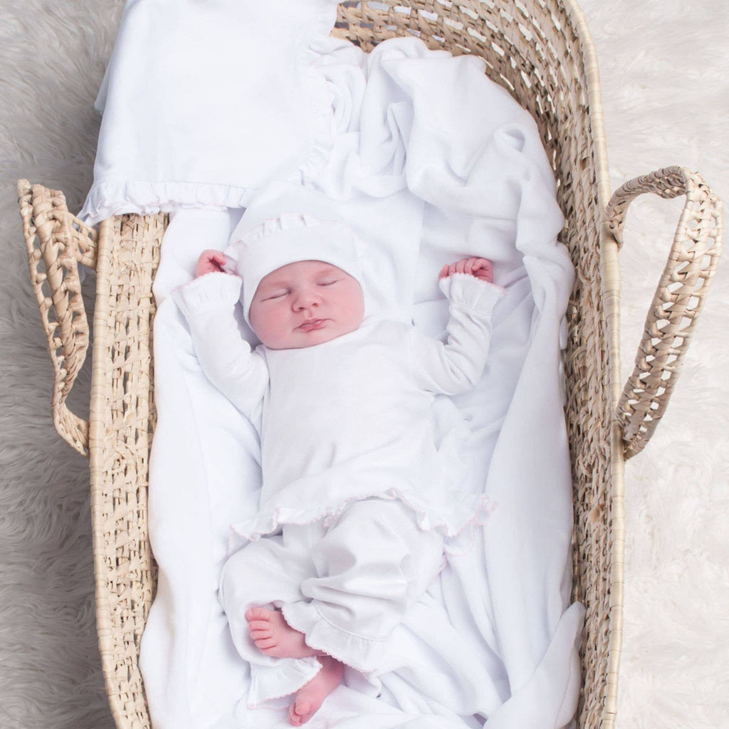 Everyday White Ruffle Pant Set