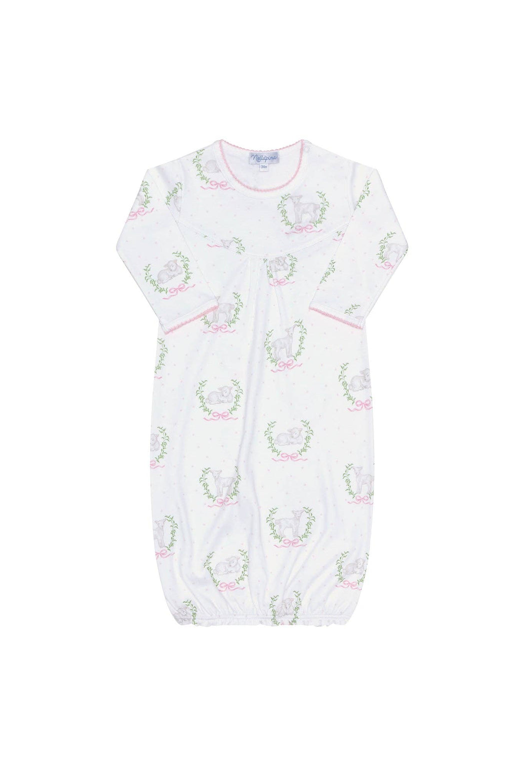 Pink Lamb Print Gown