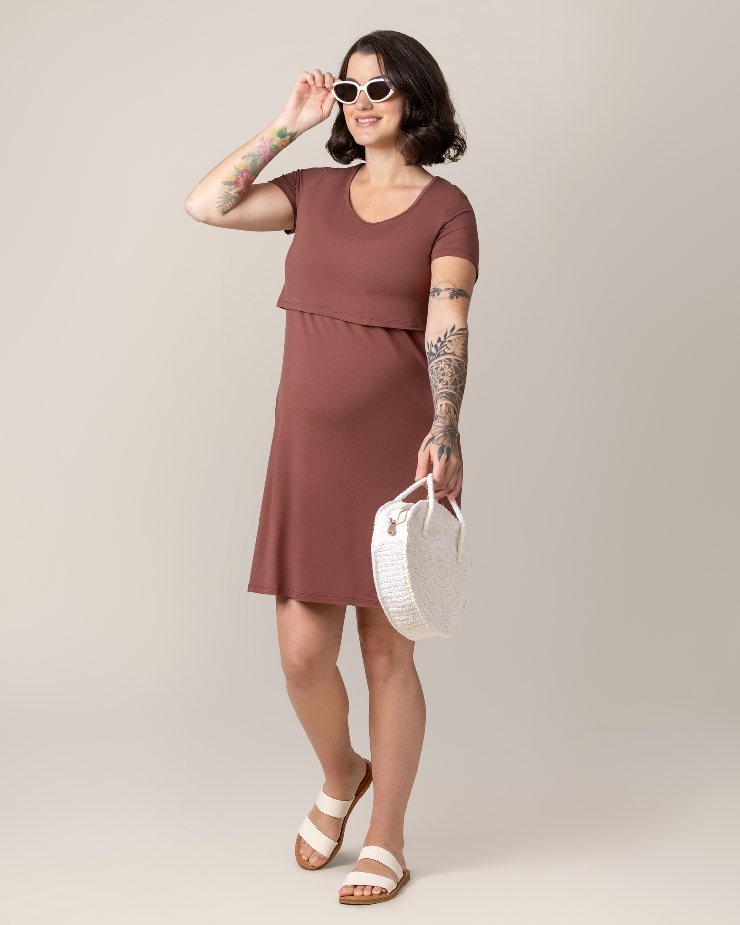 Eleanora Bamboo Maternity & Nursing Dress