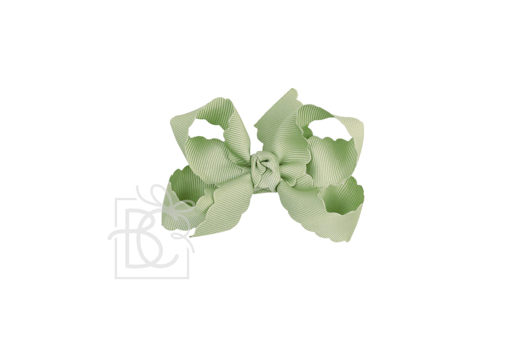 Large SCALLOPED EDGE BOW
