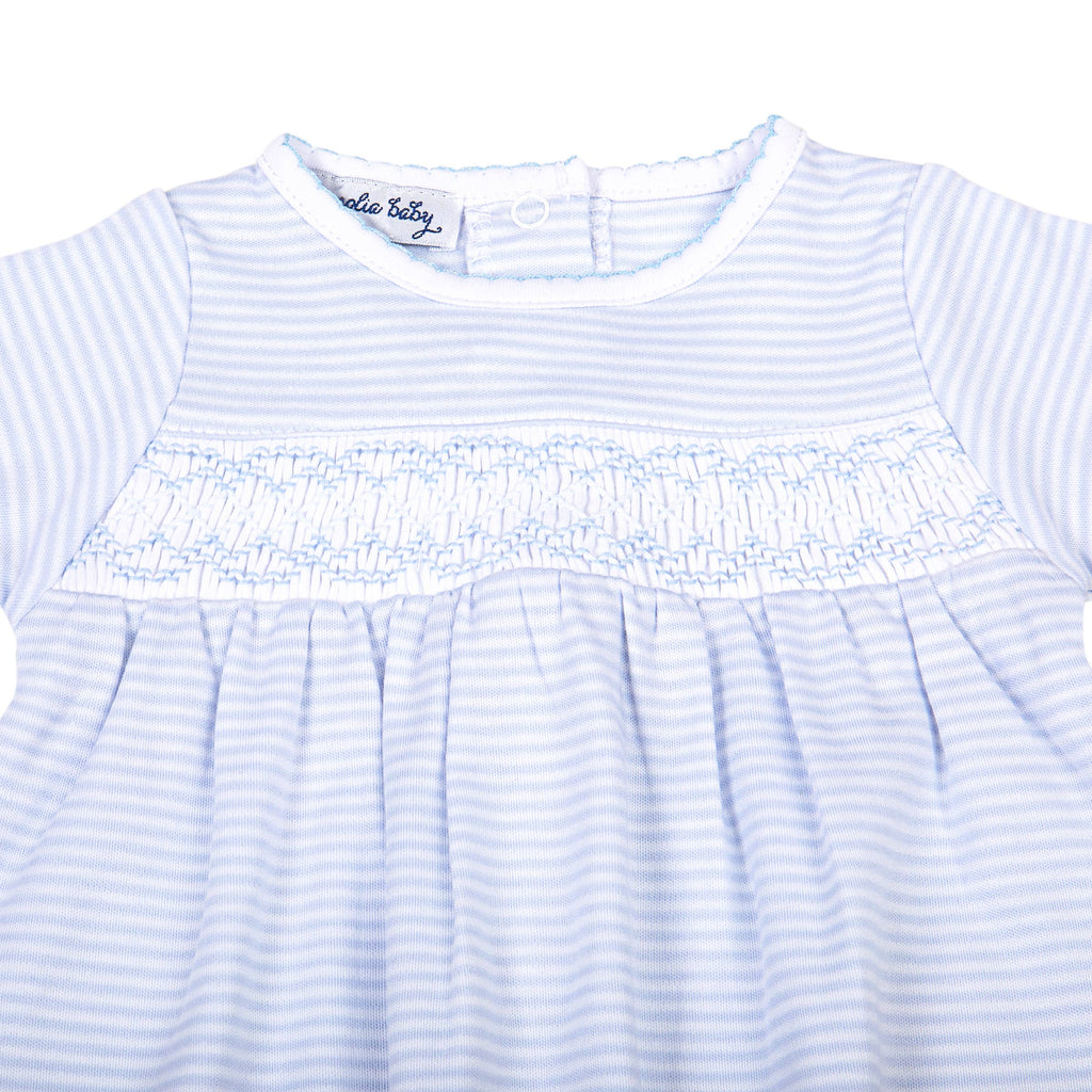 Boy Mini Stripes Smocked Gown