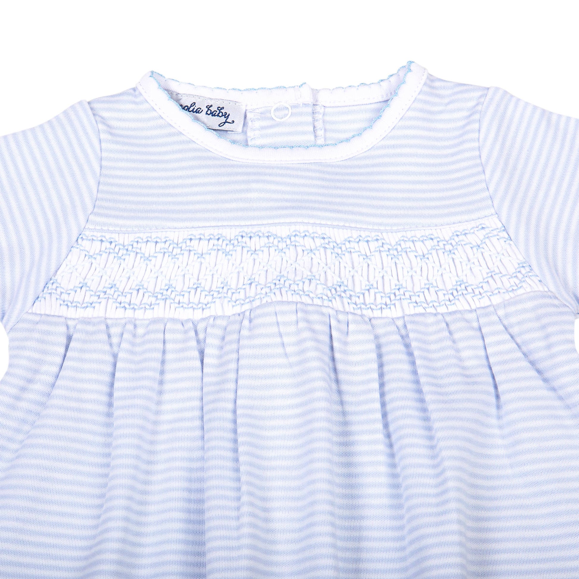Boy Mini Stripes Smocked Gown