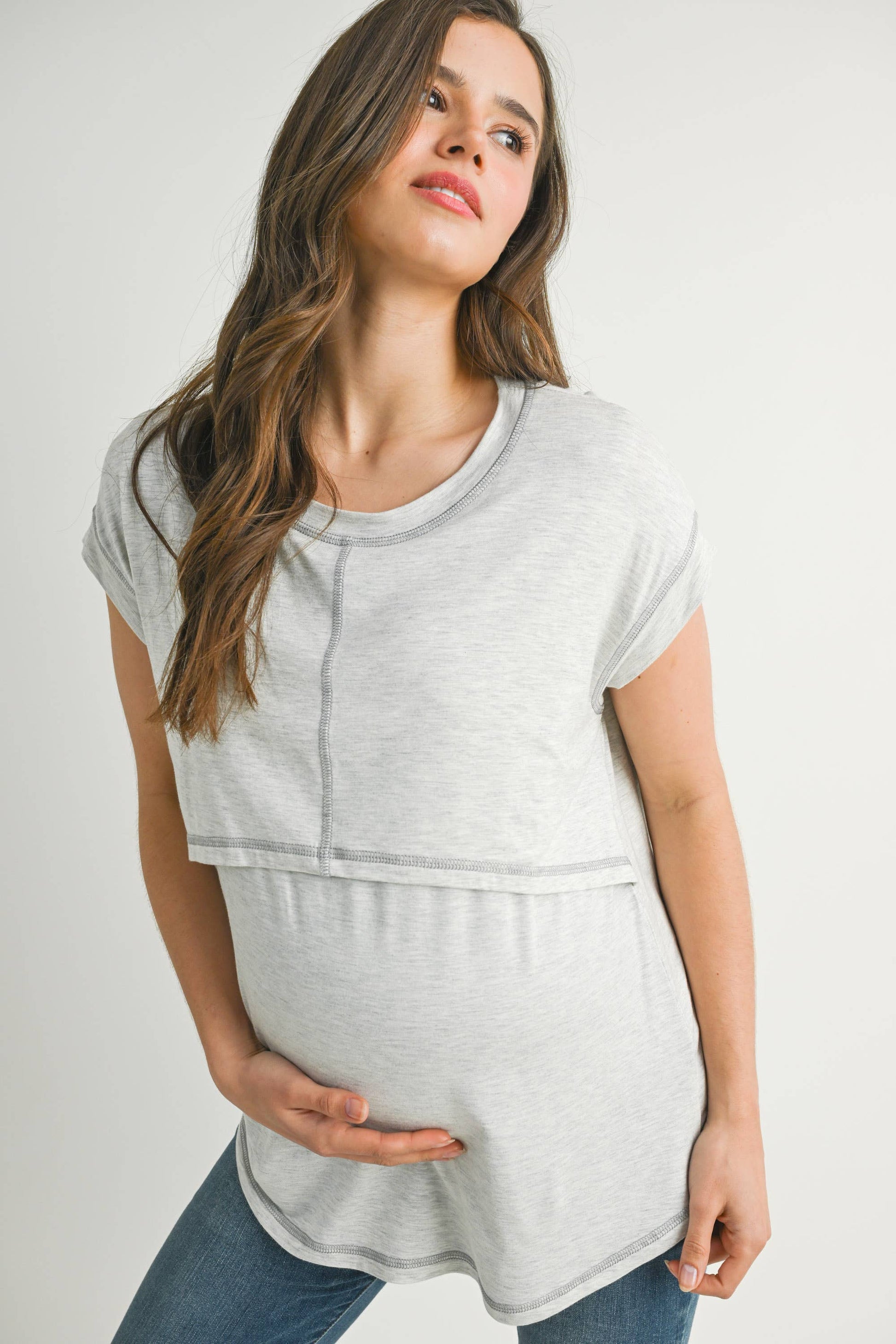 Double Layer Short Sleeve Top