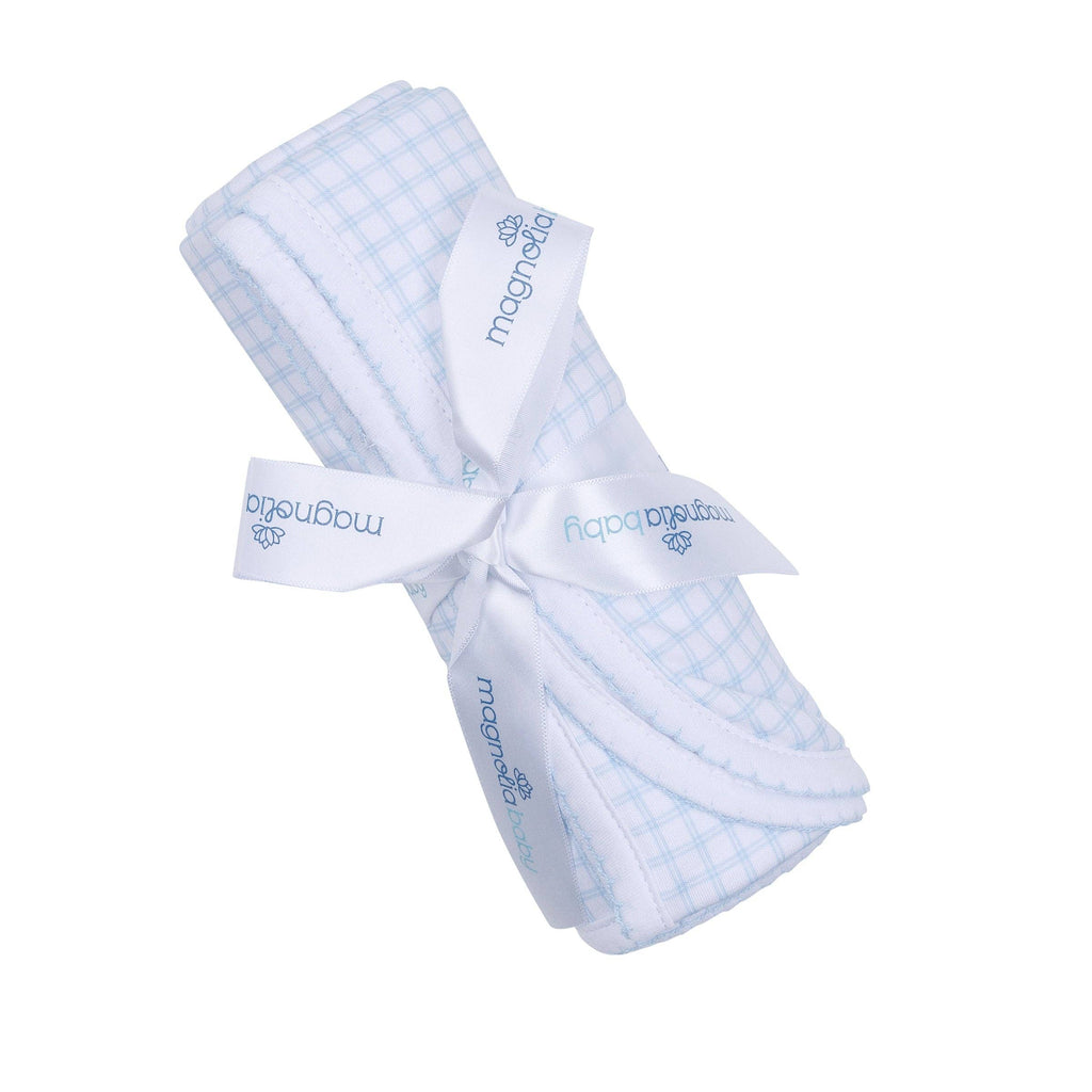 Peek-A-Boo Wishes Receiving Blanket - Light Blue