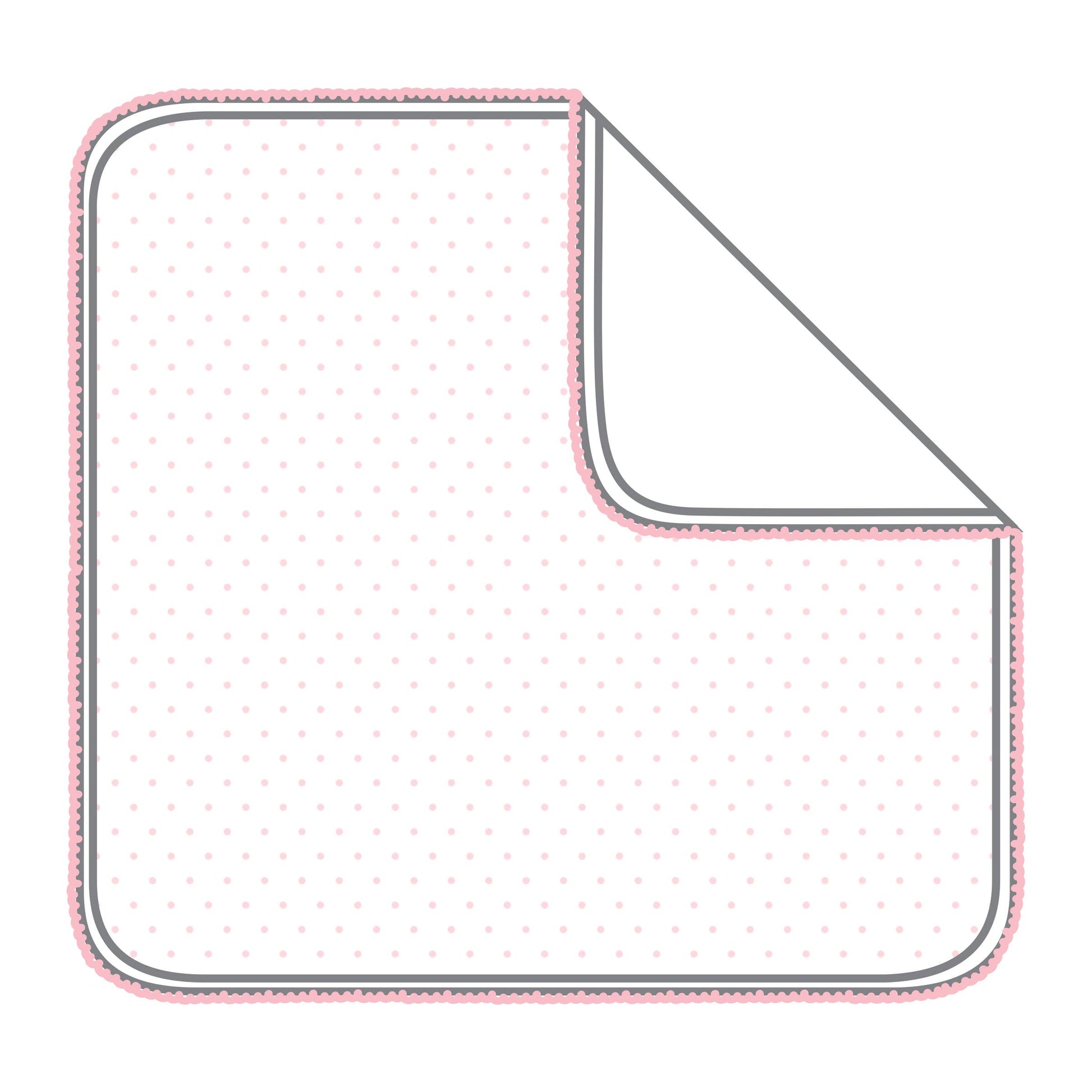 Mini Dots Receiving Blanket - Pink